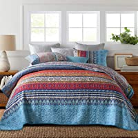 Qucover Cubrecama Verano para Cama 150-Colcha Acolchada con 2 Fundas de Almohada bouti de piqué-100% Algodón Estilo…